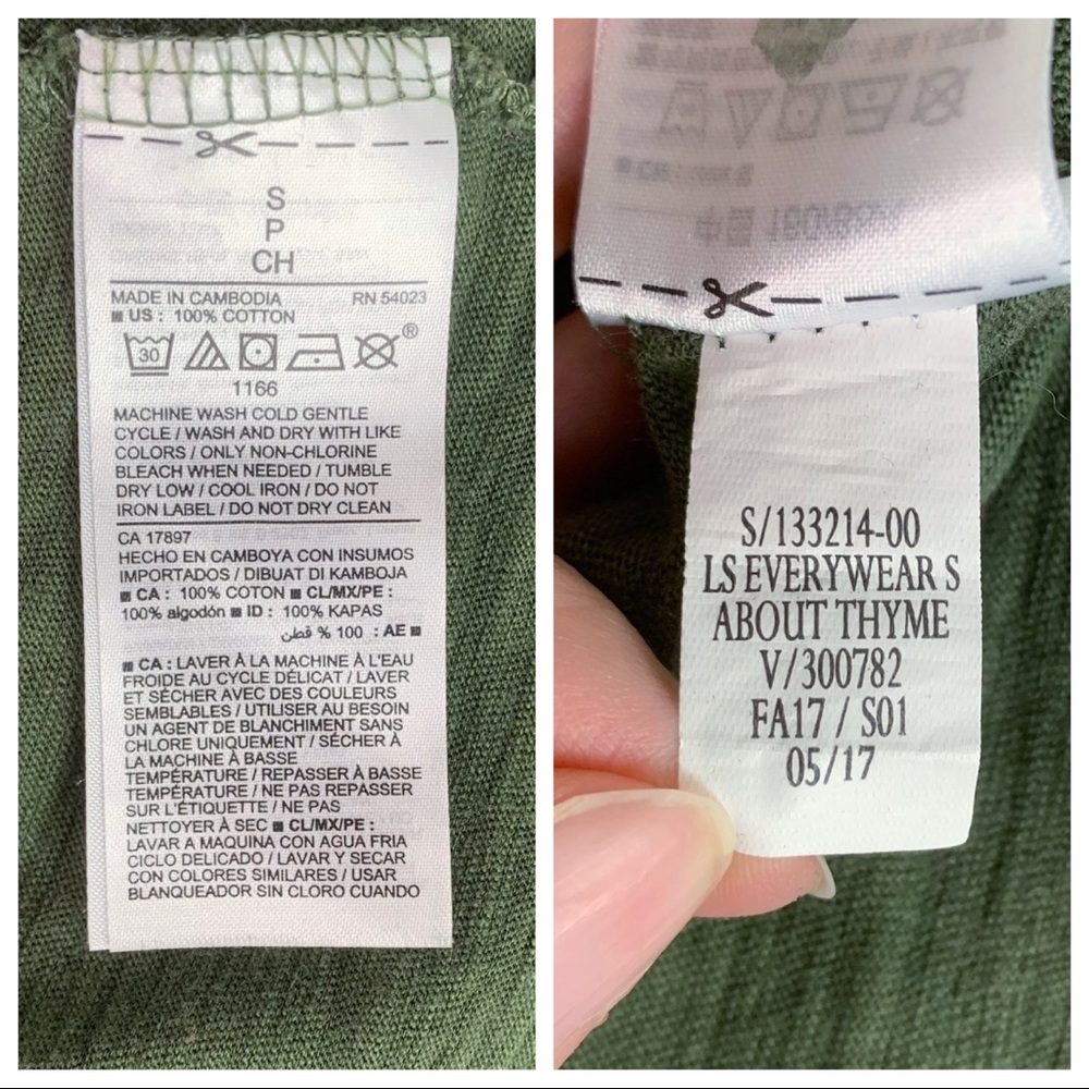 Old Navy every wear green long sleeve tee - Picture 12 of 12